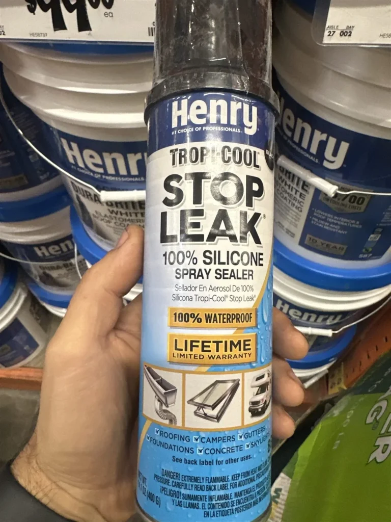 Silicone sealant used for leak repair in Los Angeles
