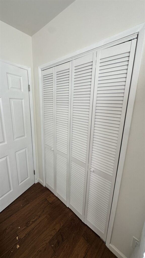 Louvered bifold closet doors installed in Los Angeles