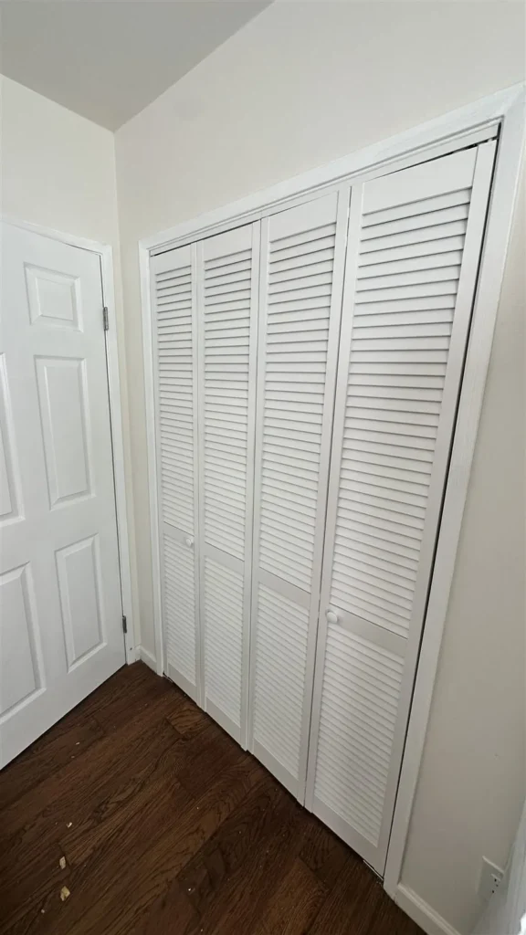 Louvered bifold closet doors installed in Los Angeles