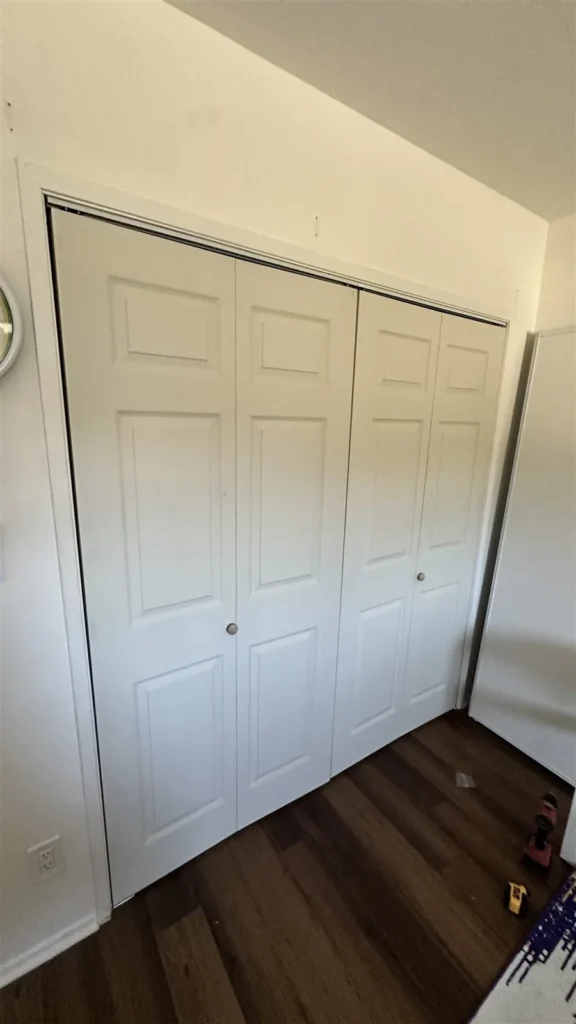 Paneled bifold closet doors installed in Los Angeles