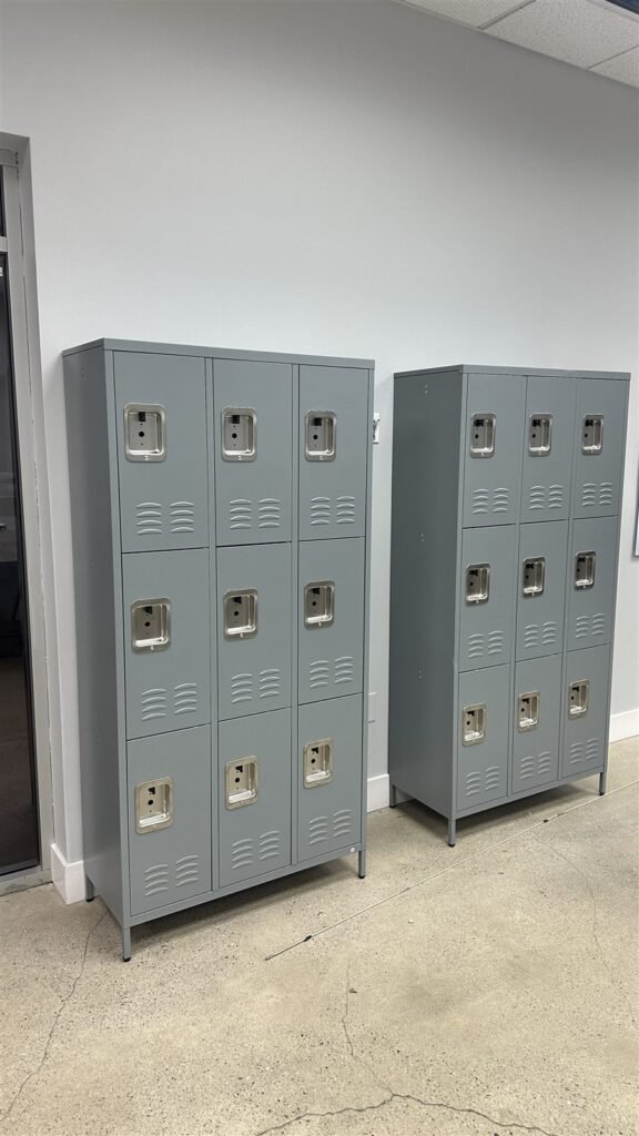 Metal lockers installed in Los Angeles