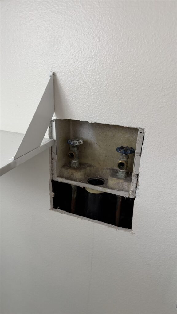 Laundry box repair in a Los Angeles rental