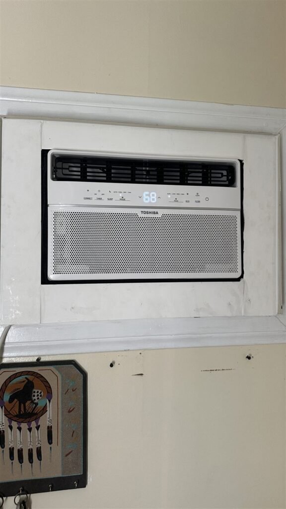 Wall air conditioner installed in a Los Angeles rental