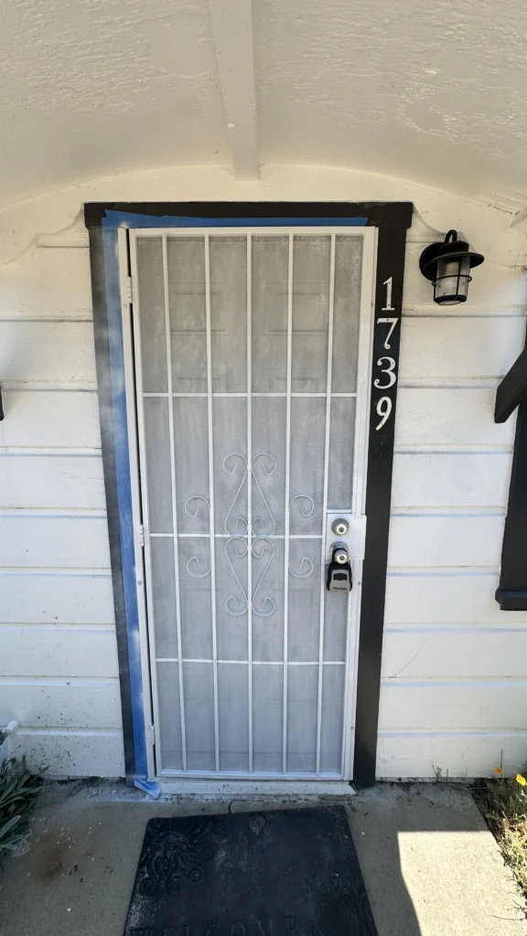 Security door with bars installed in Los Angeles