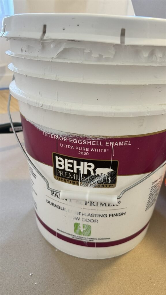 Paint prepared for an interior painting job in Los Angeles