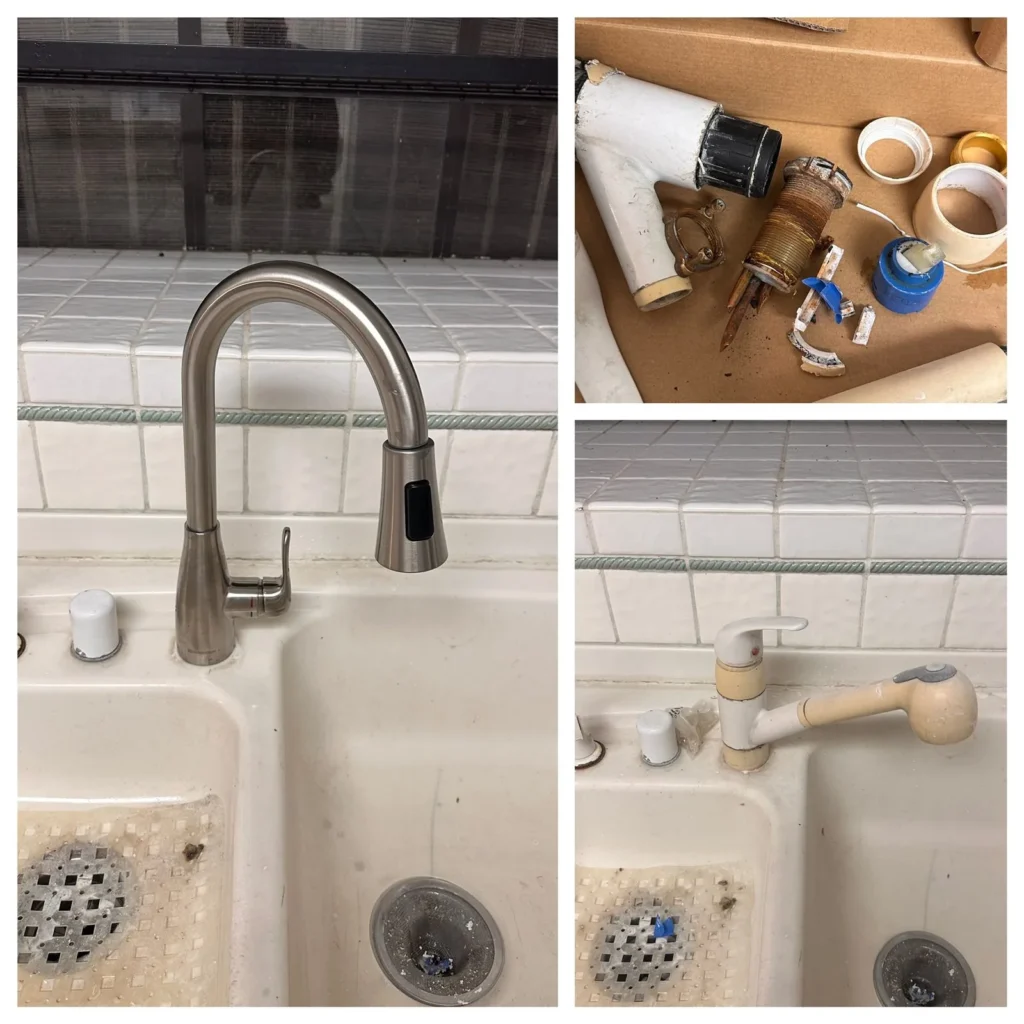 Kitchen faucet and drain repair in Los Angeles
