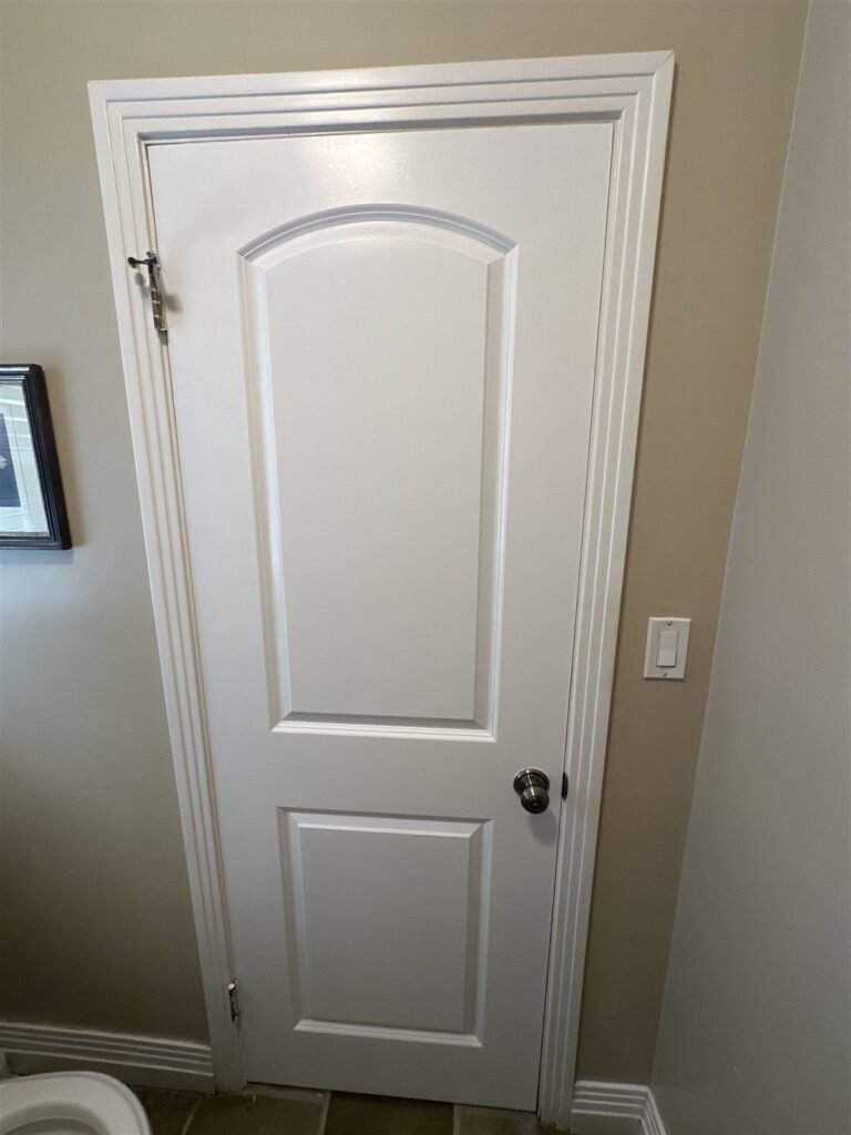 Arched interior door and trim in Los Angeles