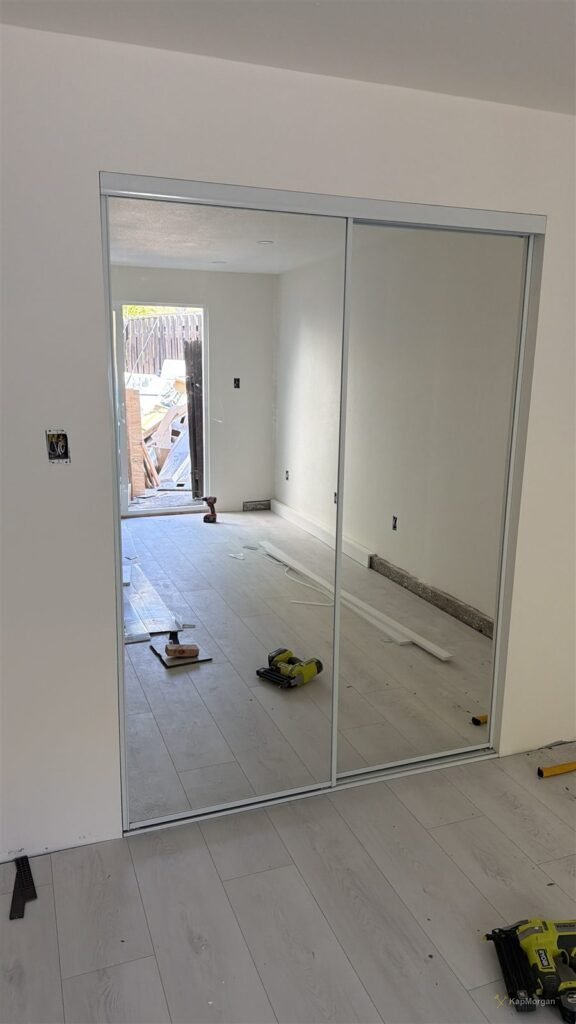 Mirrored sliding closet doors installed in Los Angeles
